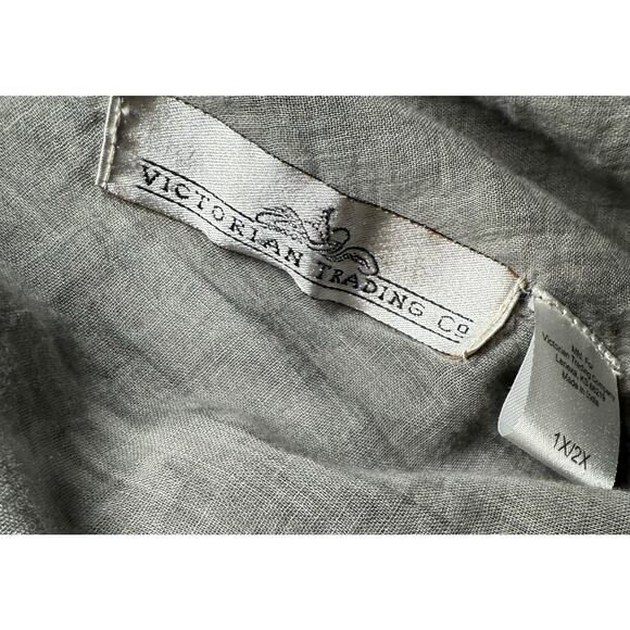 Victorian Trading Company Smoked Lace Fine Corduroy Jacket size 1x/2x - Picture 8 of 12